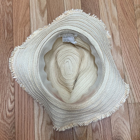 Shiraleah Colorful Fringe Woven Panama Hat Summer Beach Sun OS - Picture 3 of 4